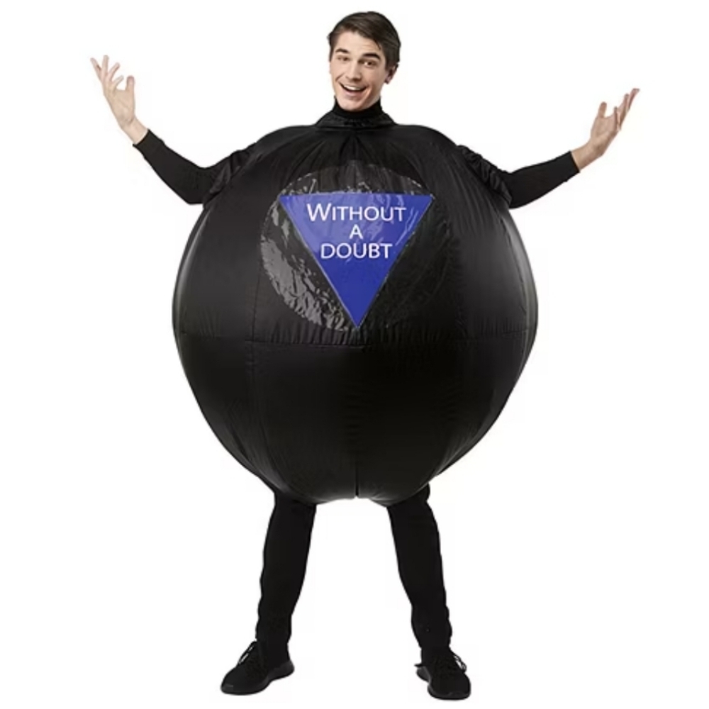Rubie's Unisex Black Inflatable Magic 8 Ball Costume